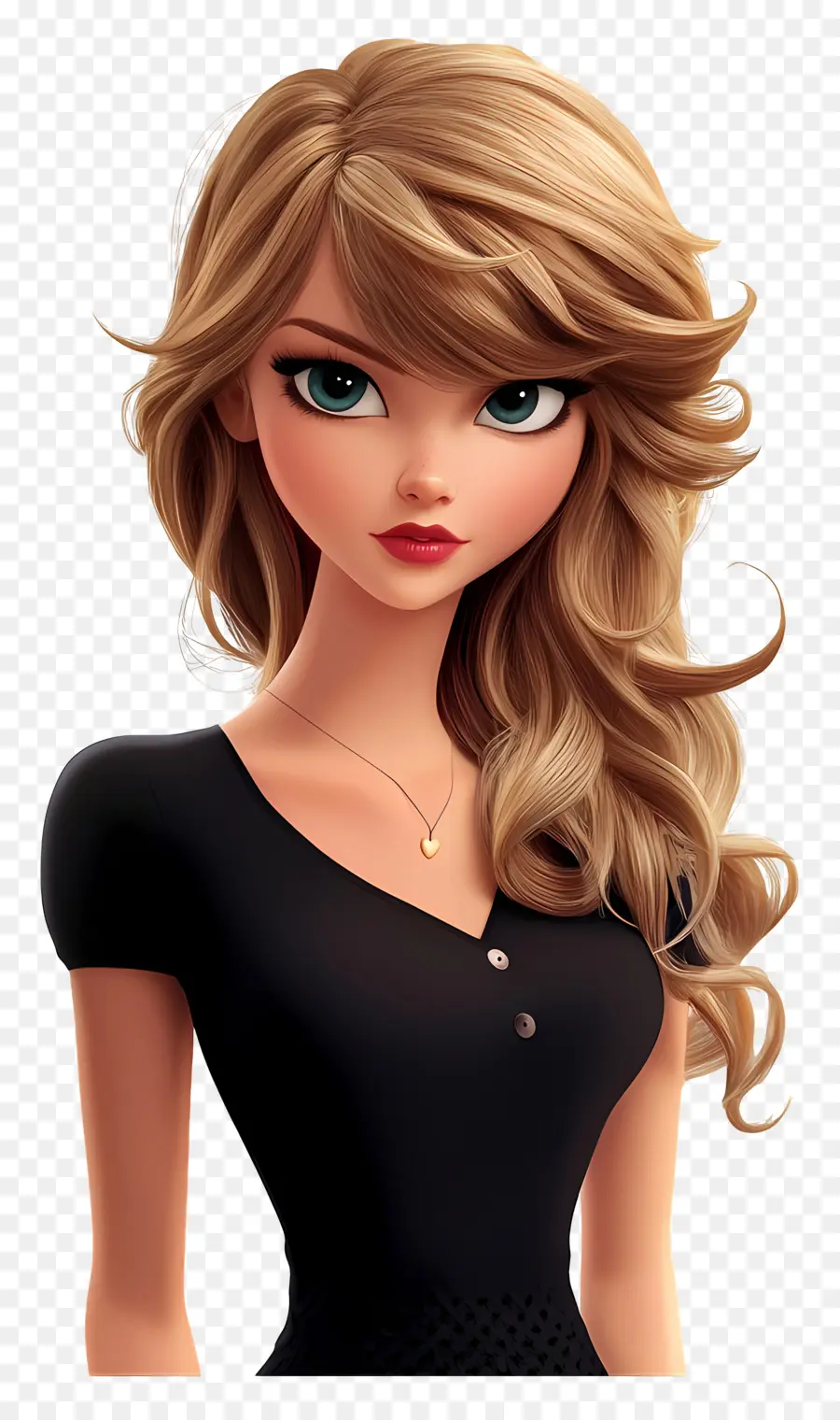 Taylor Swift，Femme Blonde De Dessin Animé PNG