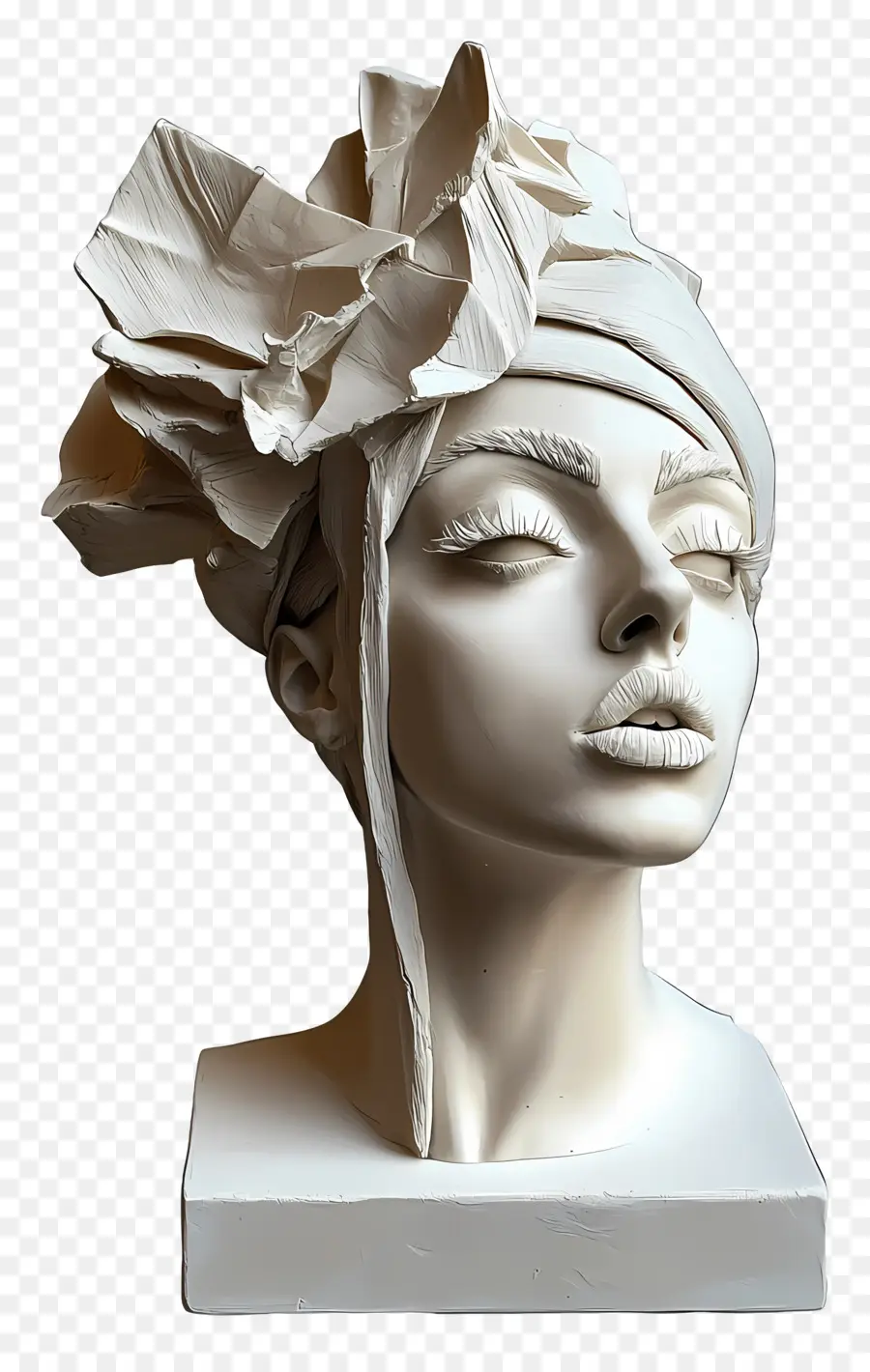 Lady Gaga，Buste Sculpture Blanc PNG