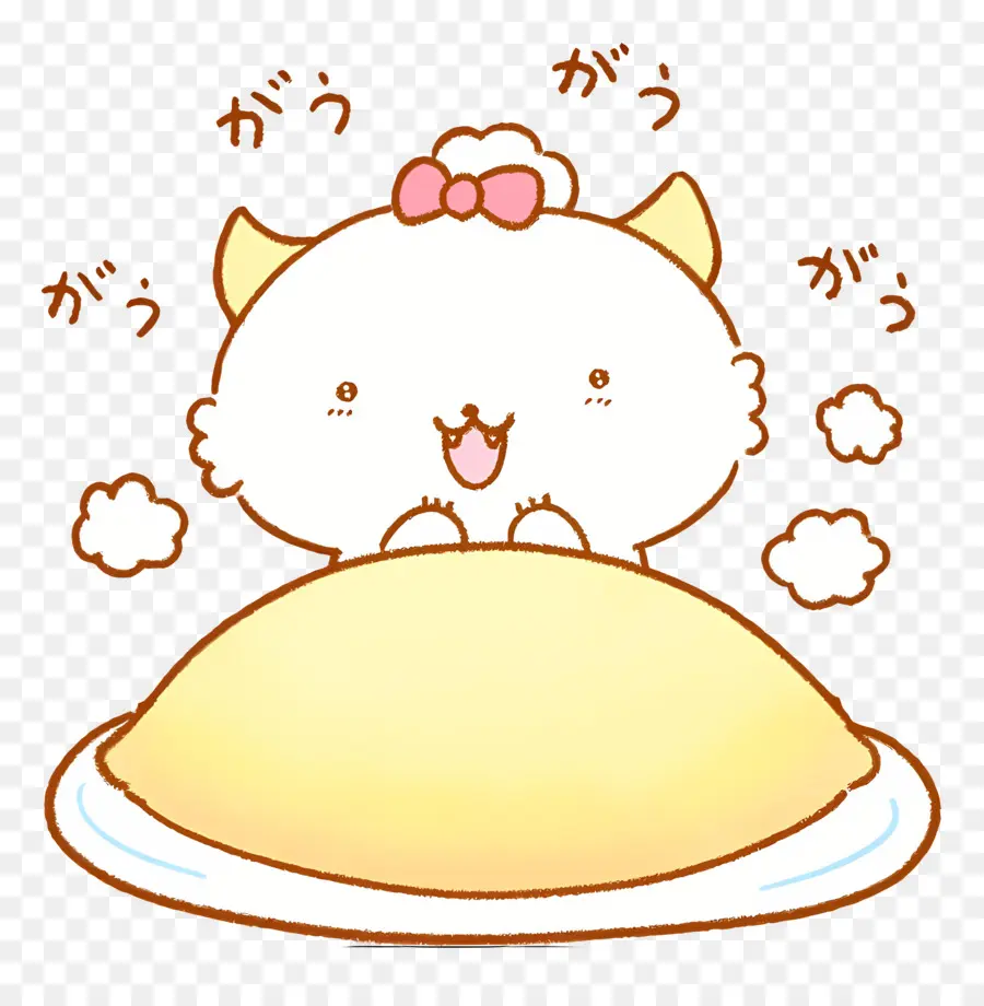 Gaopowerroo，Chat Sur Omelette PNG