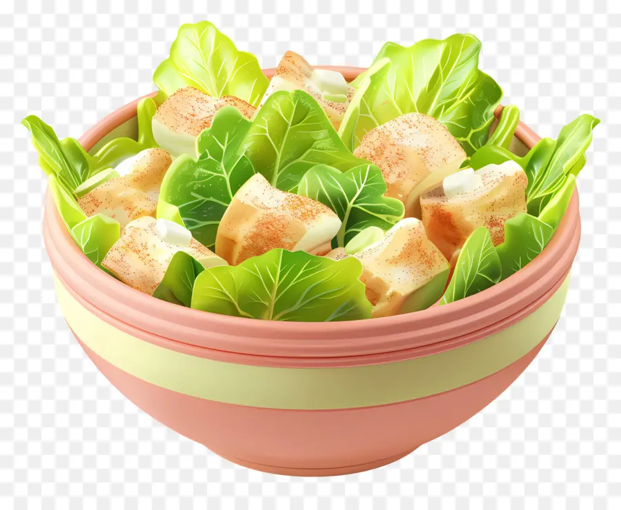 Salade César，Salade De Croûtons PNG