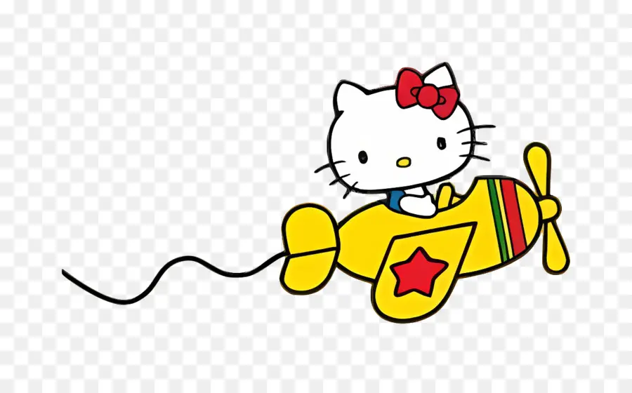 Bonjour Kitty，Hello Kitty En Avion PNG