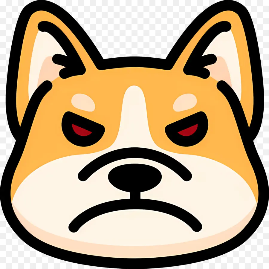 Emoji De Chien，Chien En Colère PNG