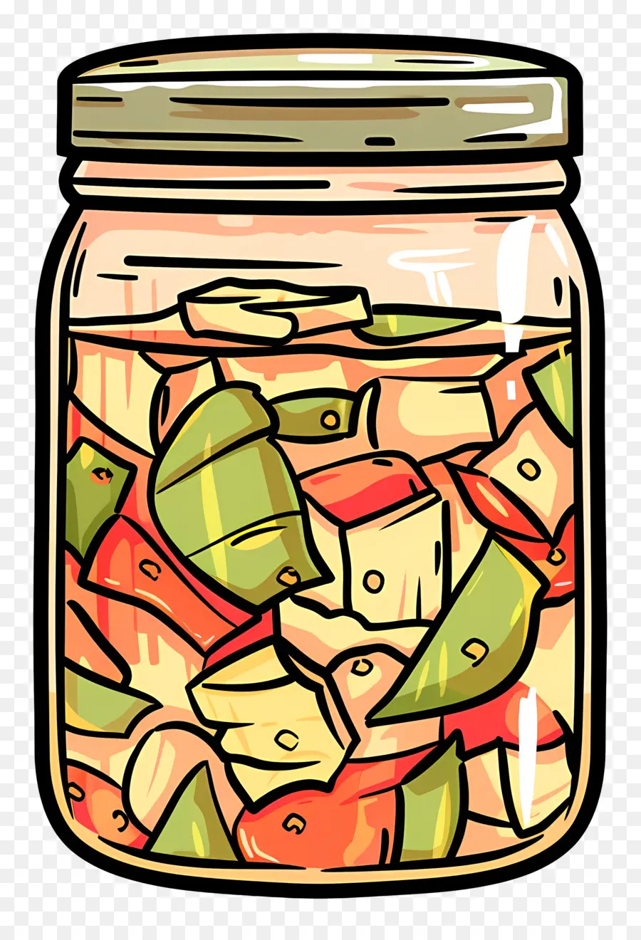 Pot De Kimchi，Légumes Marinés En Pot PNG