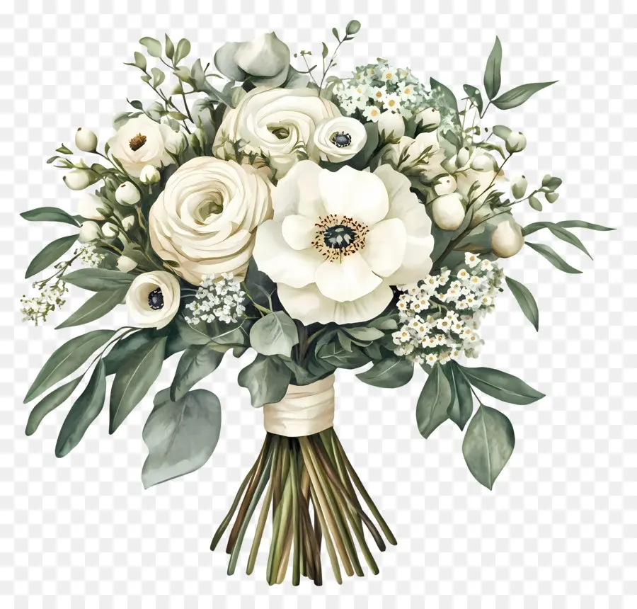 Bouquet De Mariée，Bouquet De Fleurs PNG