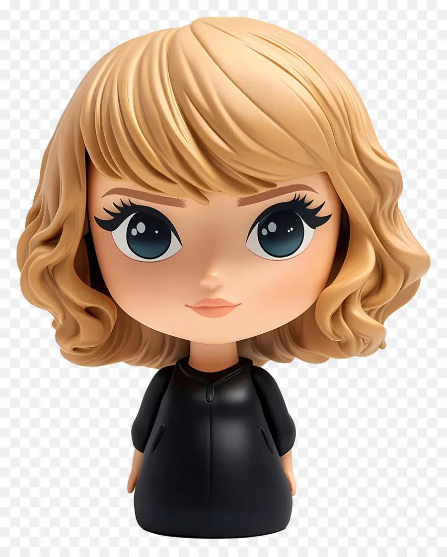 Taylor Swift，Personnage De Dessin Animé Blond PNG