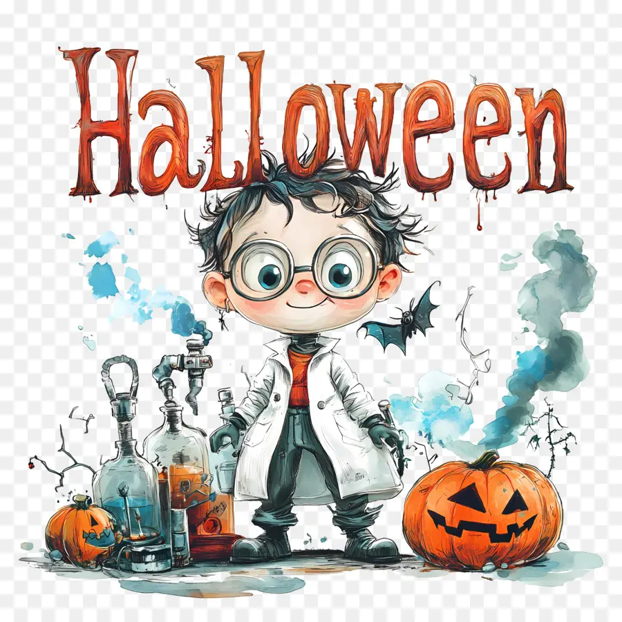 Halloween，Enfant Scientifique PNG