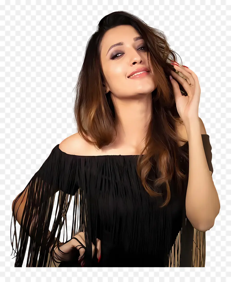 Neha Shetty，Robe à Franges PNG