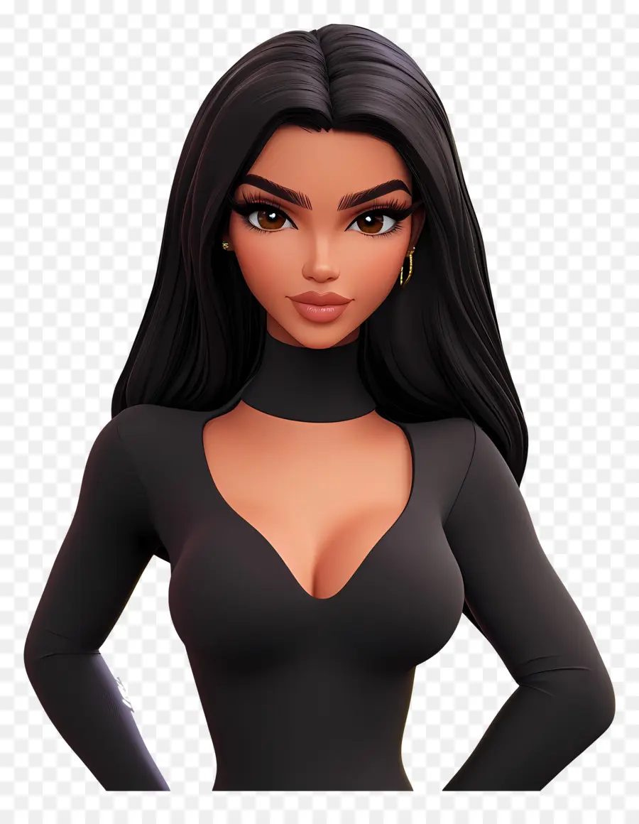 Kim Kardashian，Femme Animée PNG