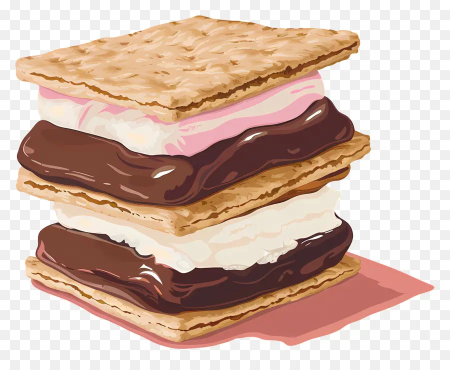 Plus，S'more En Couches PNG