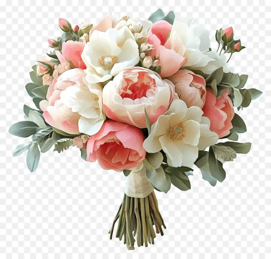 Bouquet De Mariée，Bouquet Blanc PNG