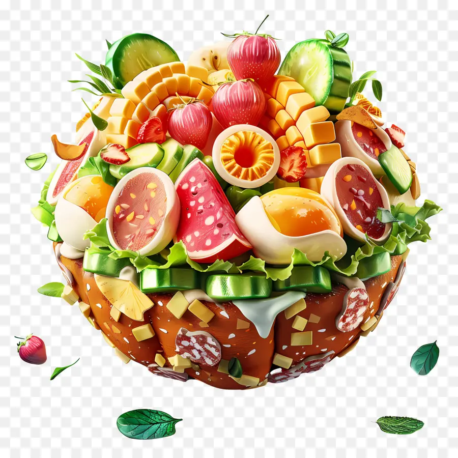 Salade Cobb，Saladier Artistique PNG