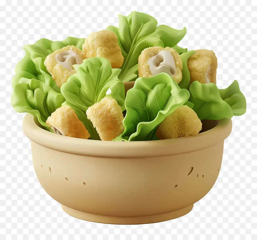 Salade César，Bol De Légumes PNG