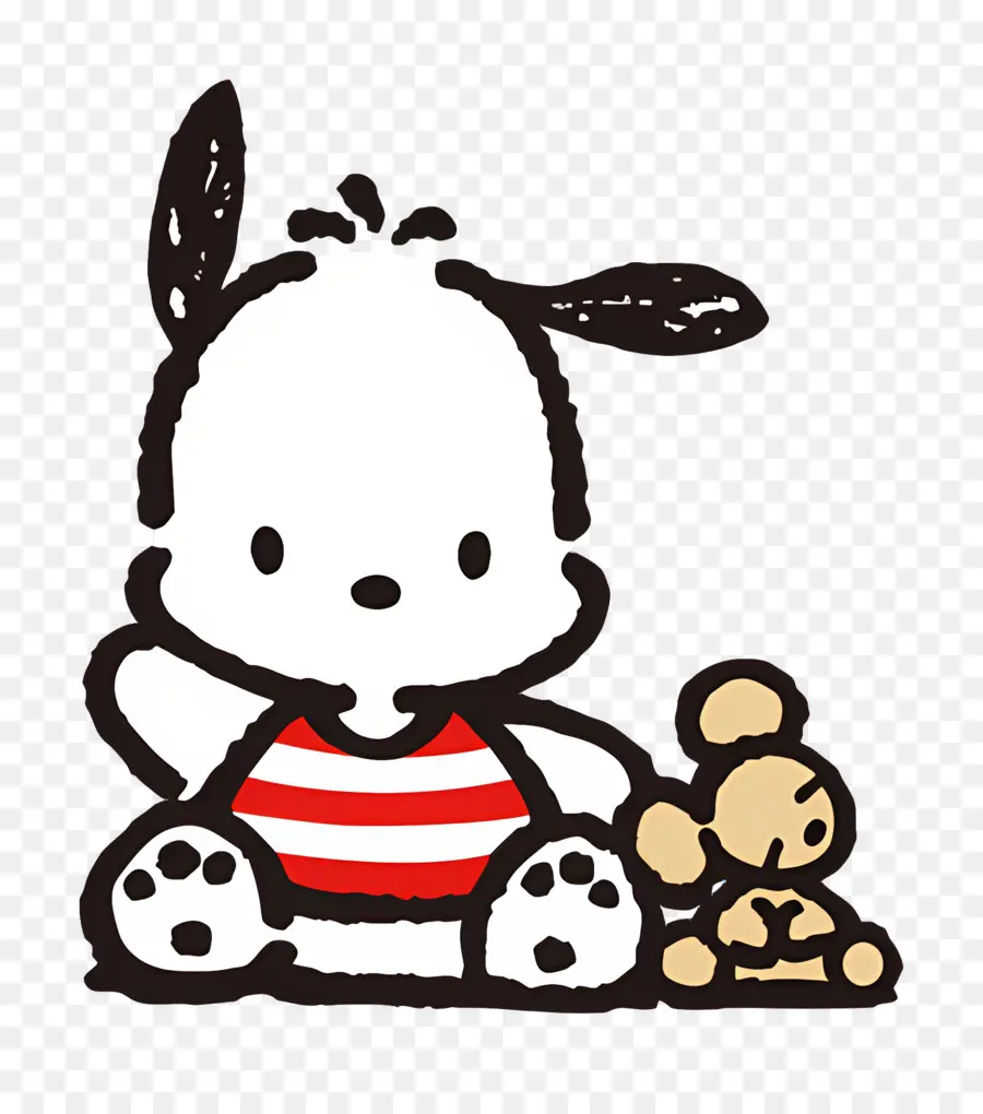 Pochacco，Chien Noir Et Blanc PNG