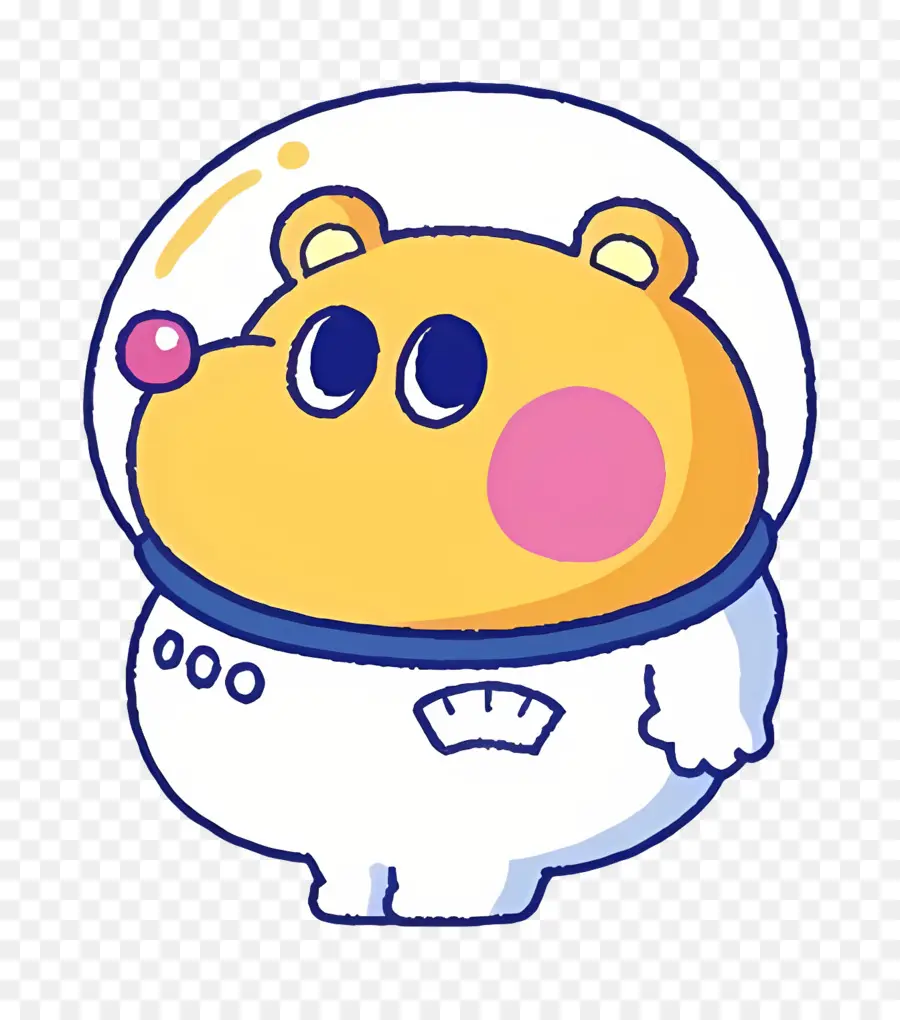 Kumamilen，Ours En Costume D'astronaute PNG