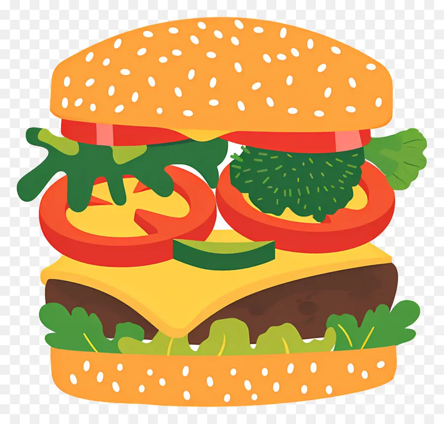 Burger Végétarien，Hamburger PNG