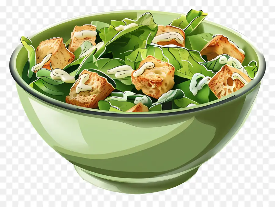 Salade César，Bol De Salade PNG