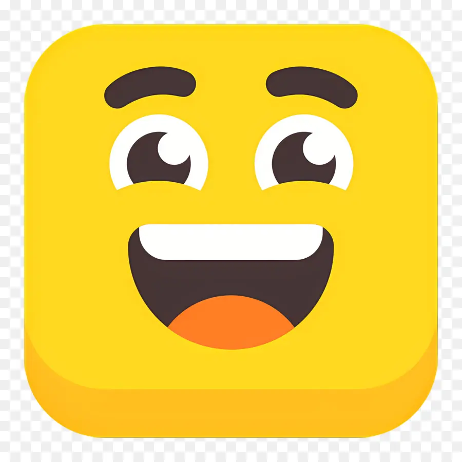 Rire Emoji，Emoji Surpris PNG