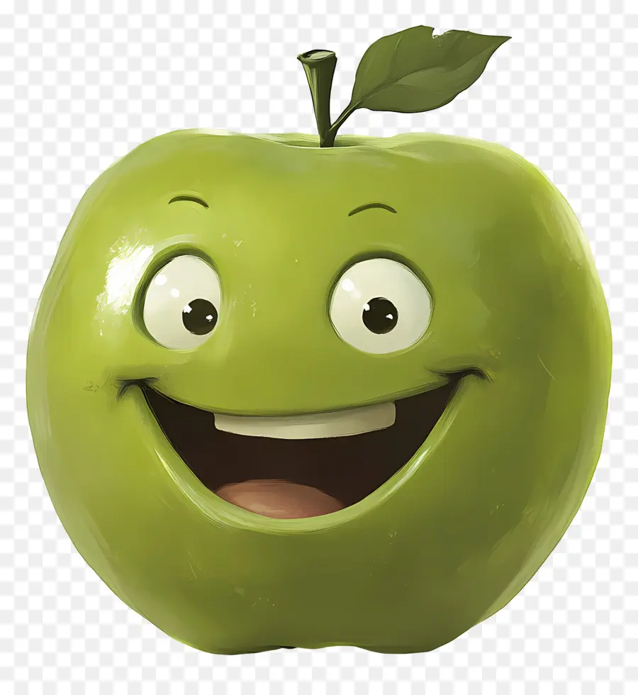 Pomme Verte，Dessin Animé Pomme Verte PNG