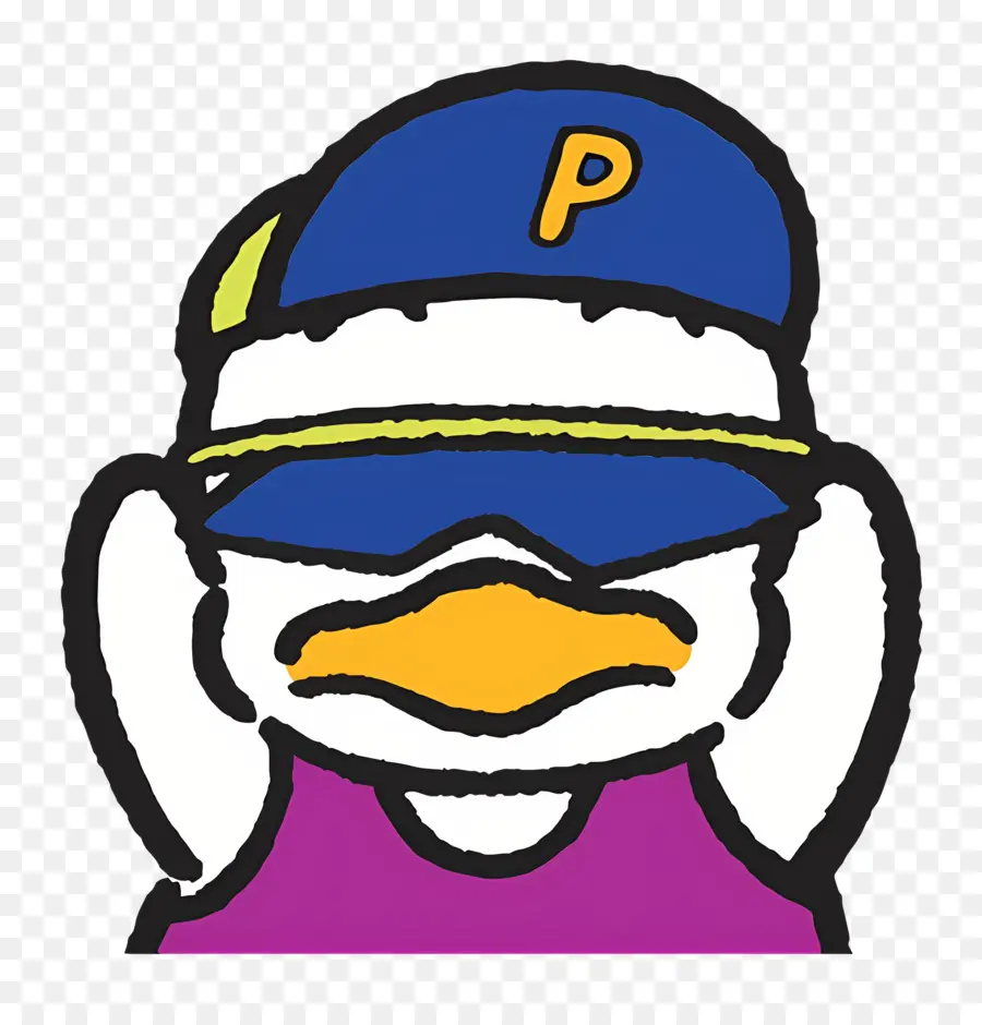 Pekklé，Canard Avec Casquette PNG