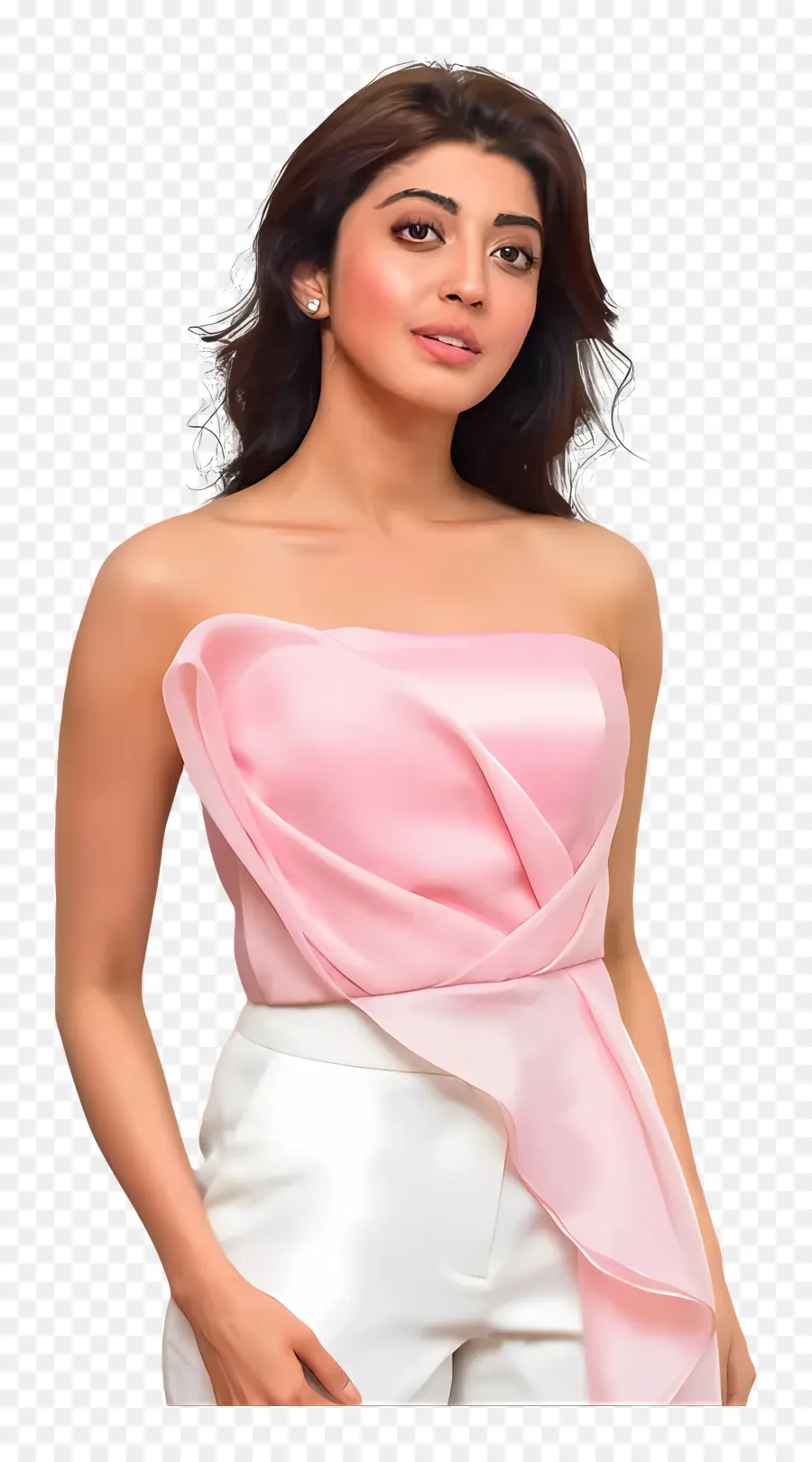 Pranitha Subhash，Femme En Rose PNG