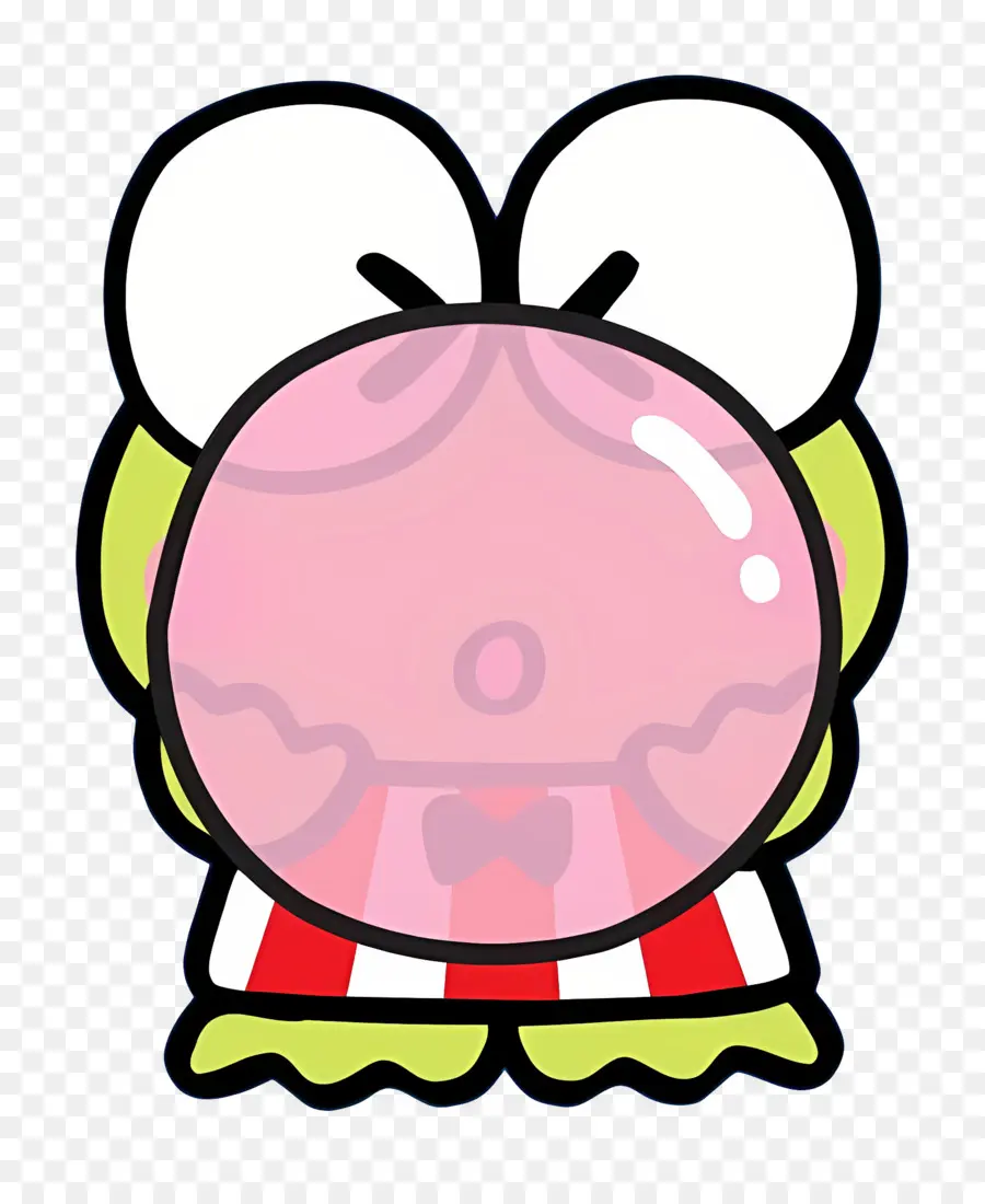 Keroppi，Grenouille Verte Avec Bubblegum PNG