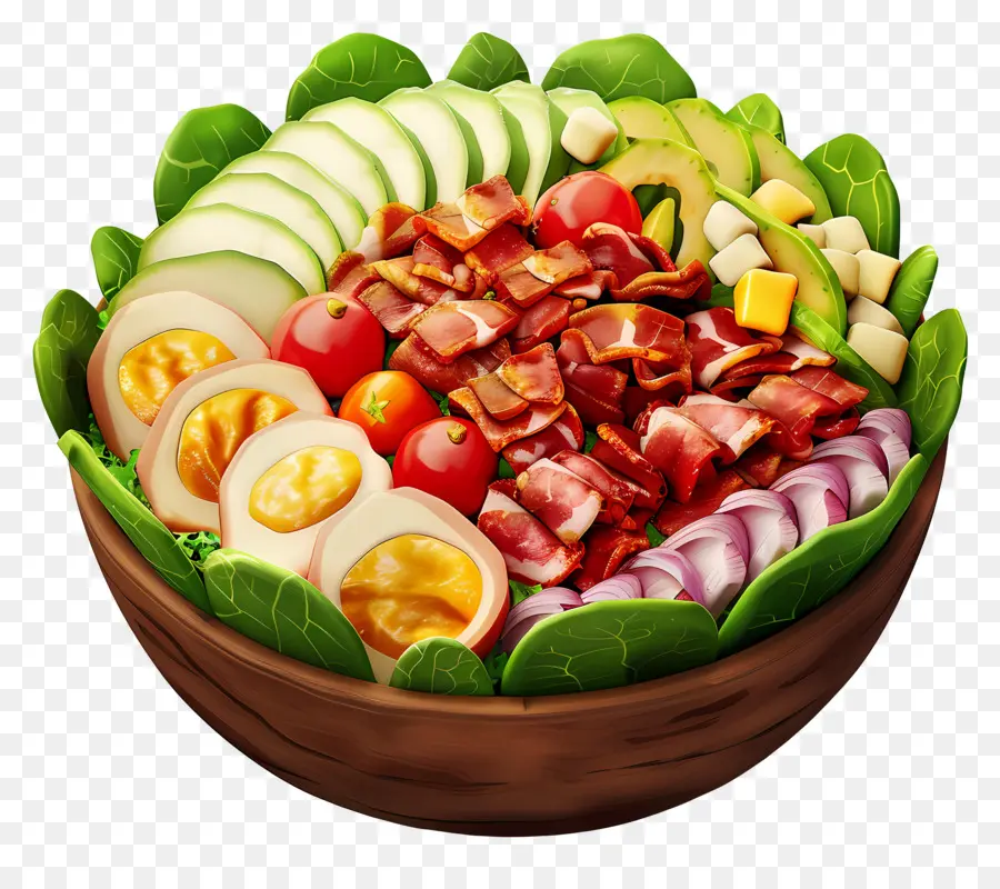 Salade Cobb，Saladier PNG