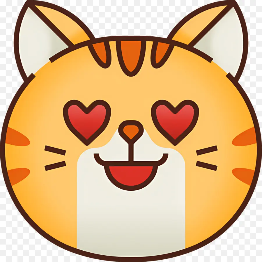 Chat Emoji，Chat Heureux PNG