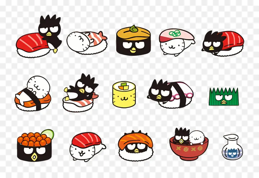 Bad Badtz Maru，Personnages De Dessins Animés De Sushi PNG