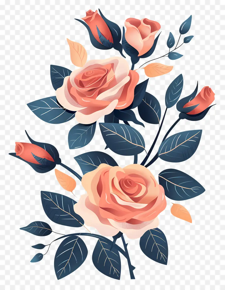 Bouquets De Fleurs，Rose Rouge PNG