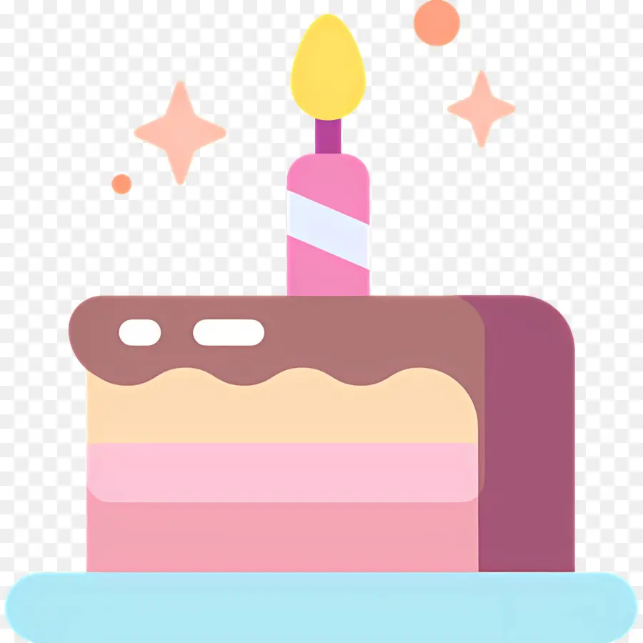 Gâteau D'anniversaire，Bougie PNG