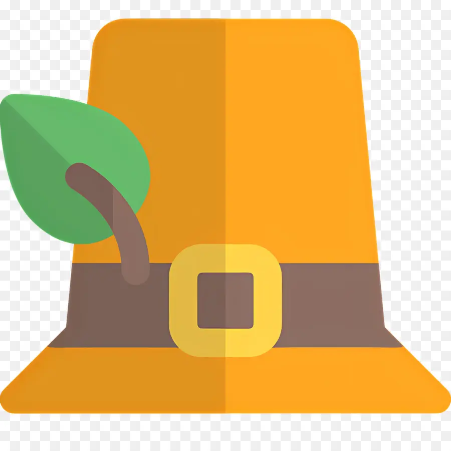 Chapeau De Thanksgiving，Chapeau Orange PNG