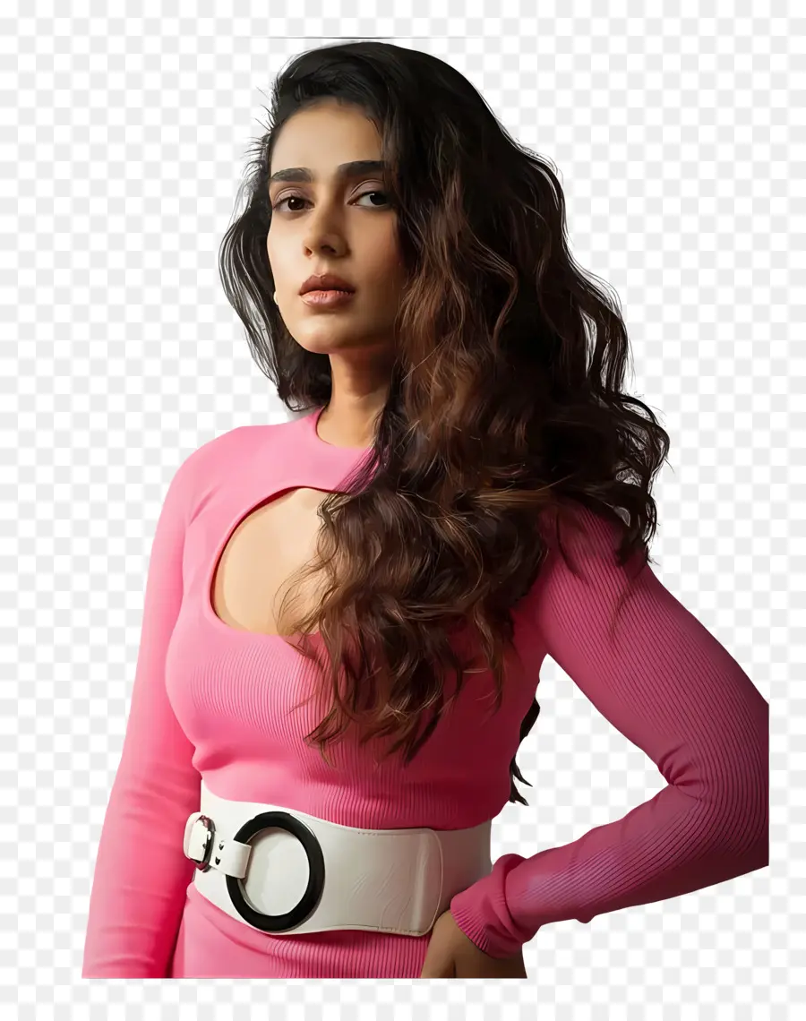 Aakanksha Singh，Personne En Robe Rose PNG