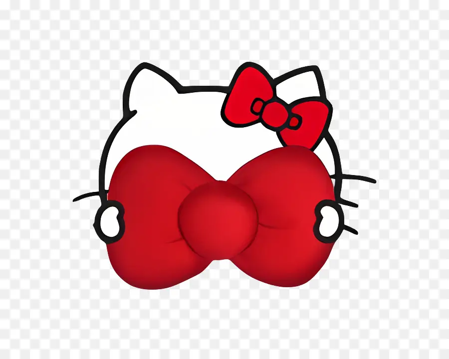 Bonjour Kitty，Hello Kitty Avec Noeud PNG