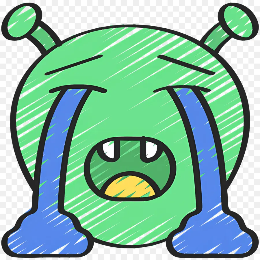 Emoji Qui Pleure，Extraterrestre Qui Pleure PNG