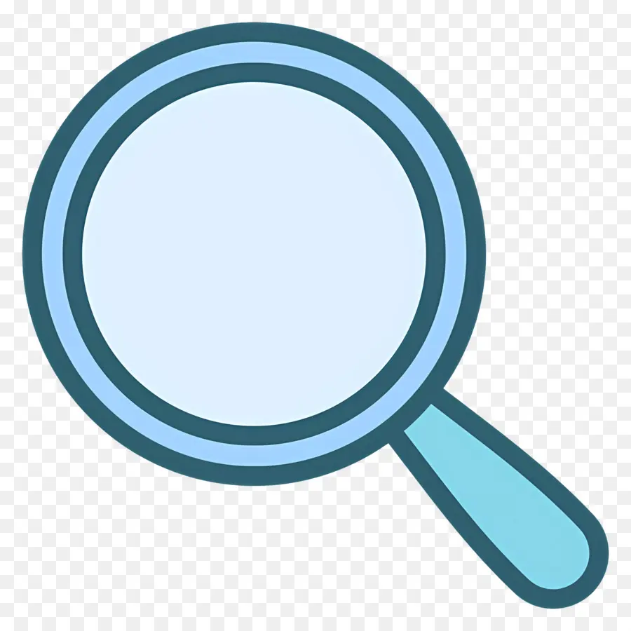 Recherche，Loupe Bleue PNG