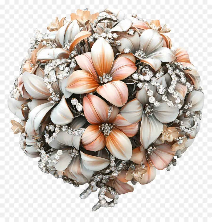 Bouquet De Mariée，Boule De Fleurs Décorative PNG