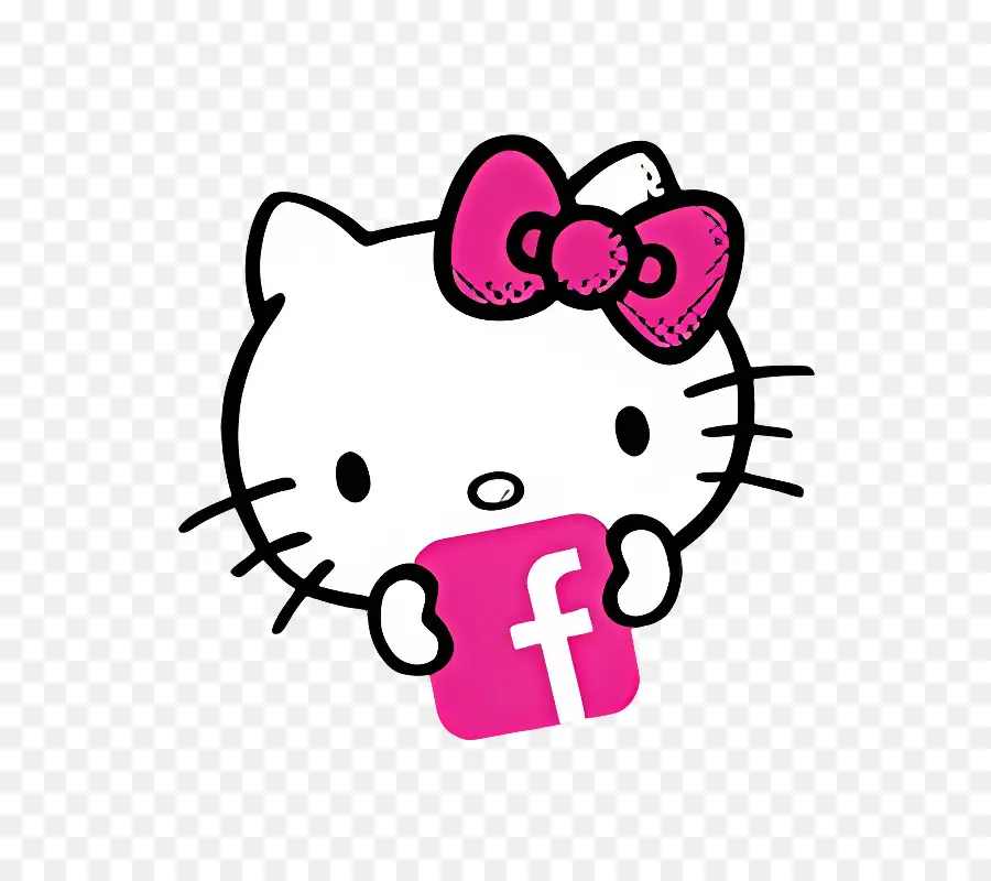 Bonjour Kitty，Hello Kitty Avec Facebook PNG