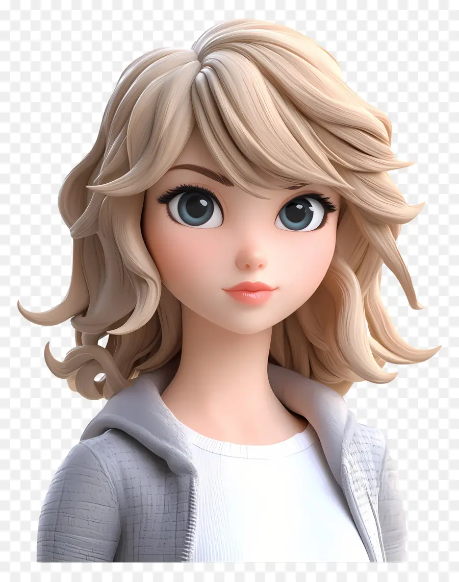 Taylor Swift，Fille Blonde De Dessin Animé PNG