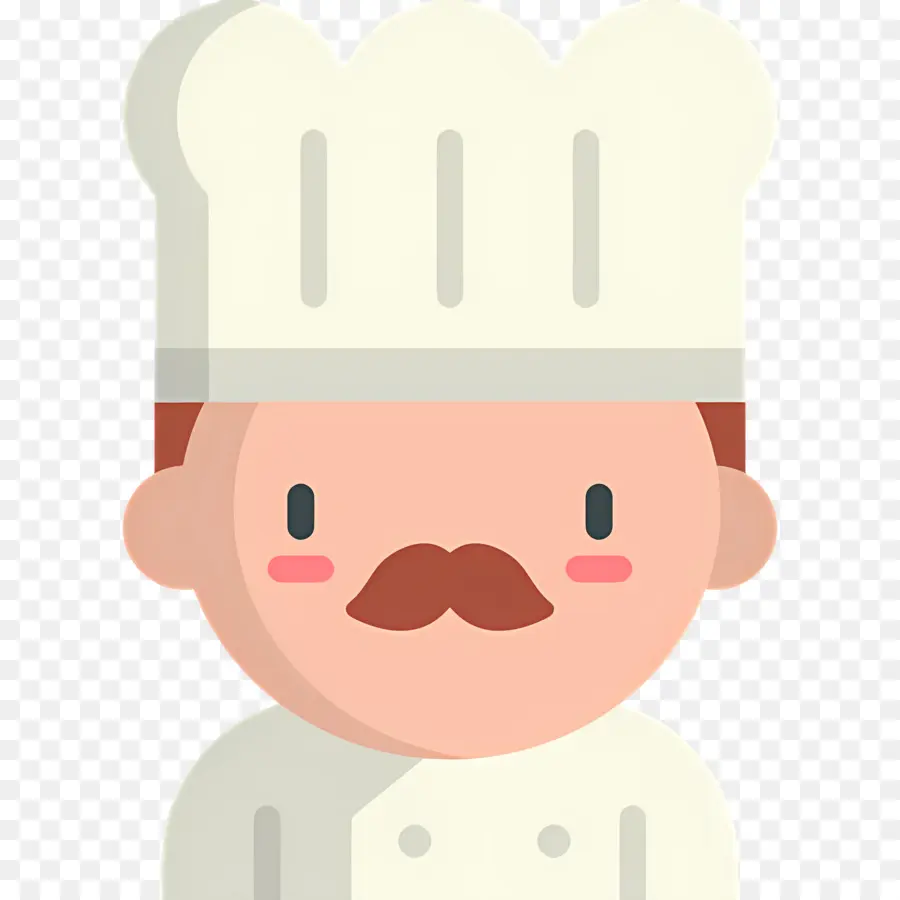 Cuisinier，Chef Avec Moustache PNG