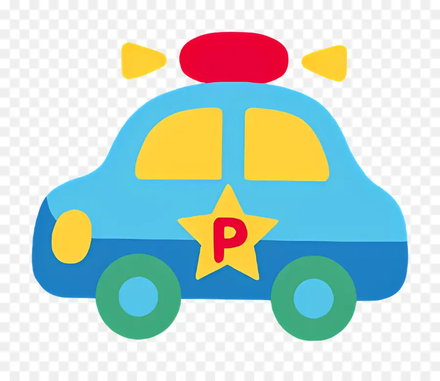 Runabouts，Voiture De Police De Dessin Animé PNG