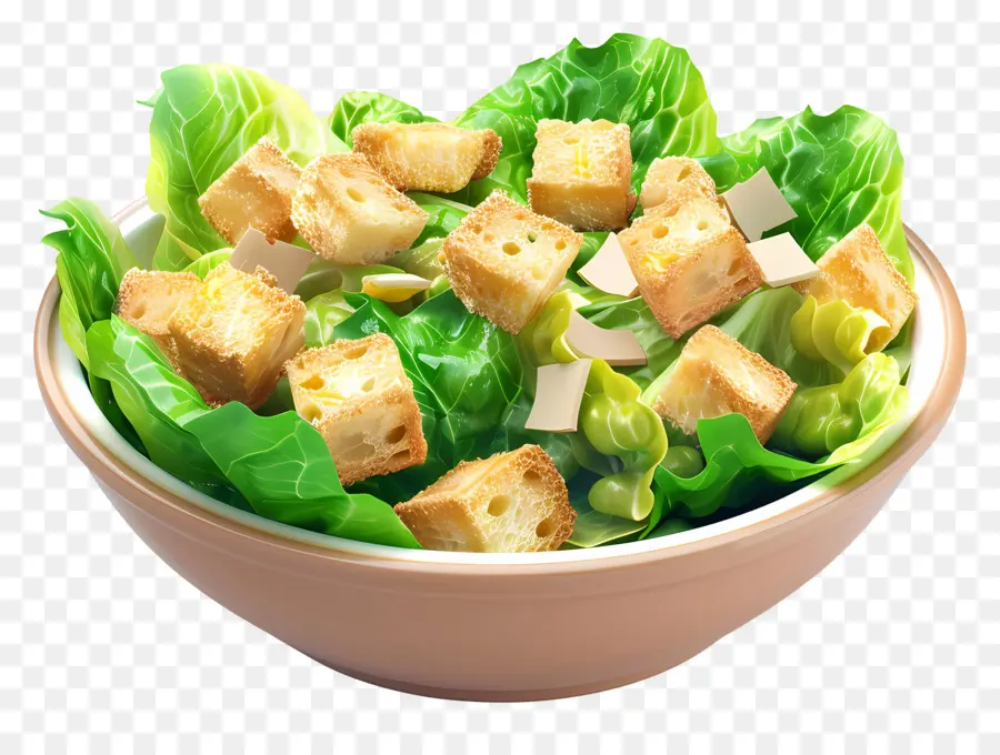 Salade César，Salade De Croûtons PNG