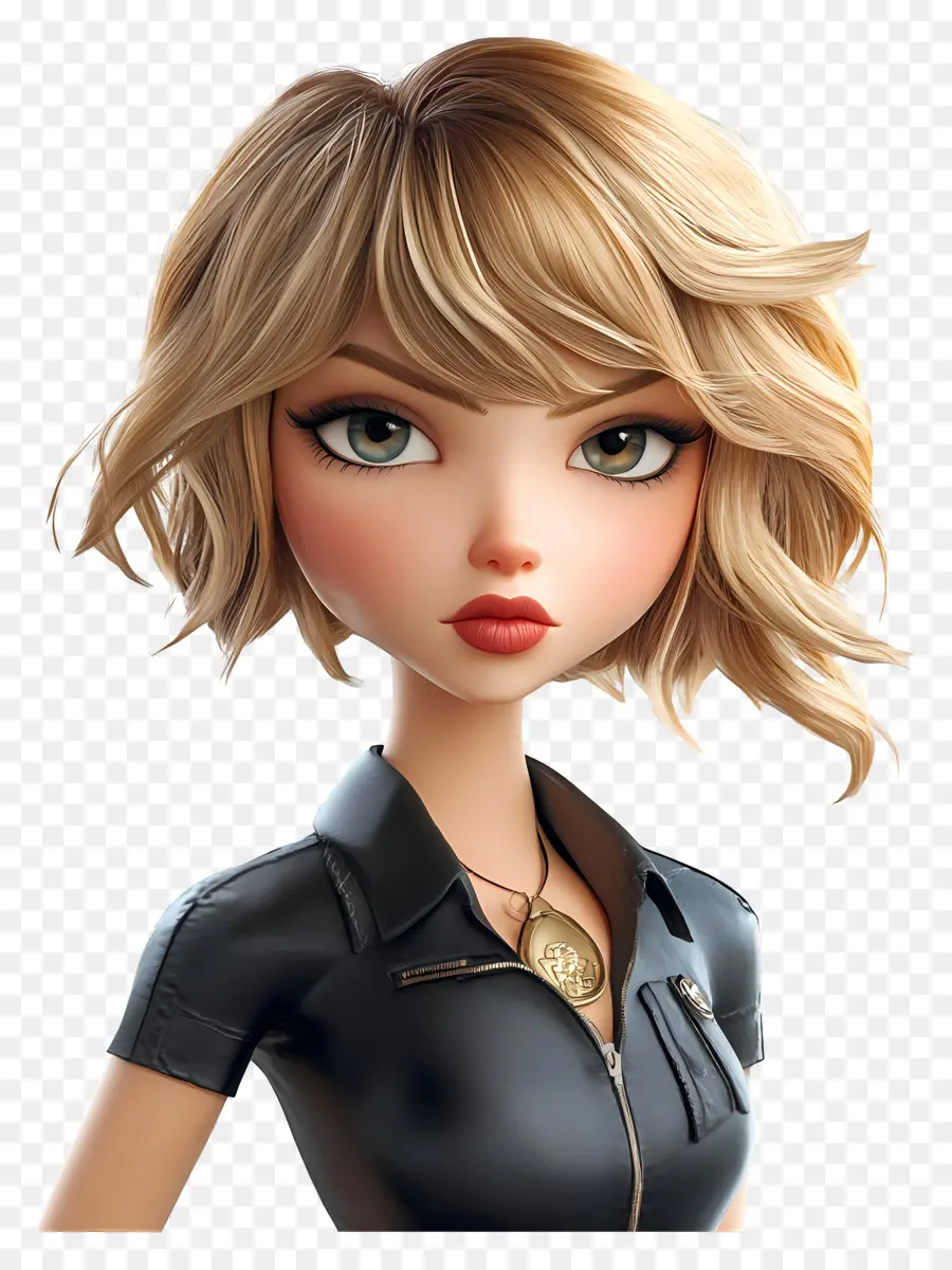 Taylor Swift，Fille Blonde De Dessin Animé PNG