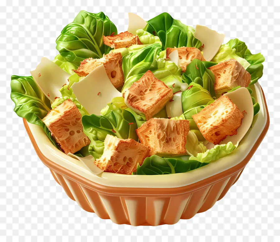 Salade César，Croûtons PNG