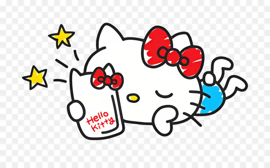 Bonjour Kitty，Hello Kitty Qui Dort PNG