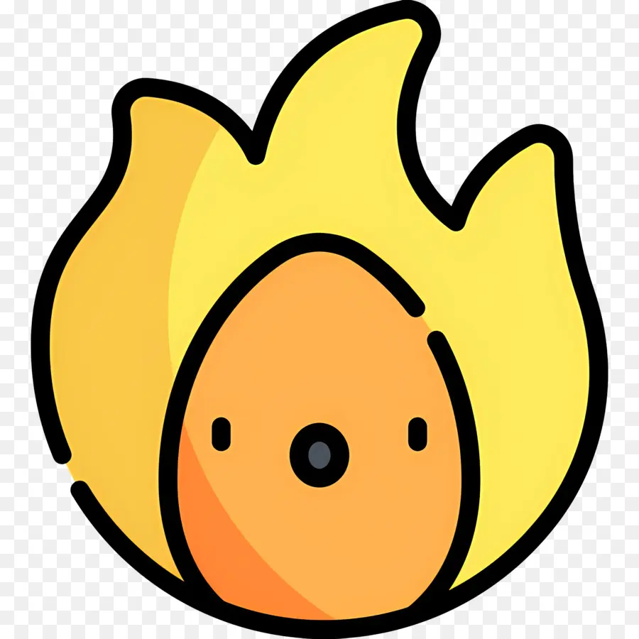 Emoji De Feu，Personnage De Feu Mignon PNG