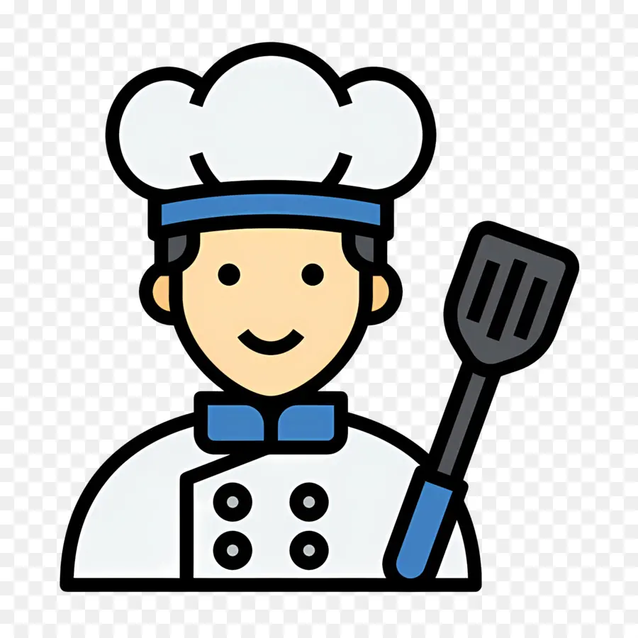 Cuisinier，Chef Avec Spatule PNG