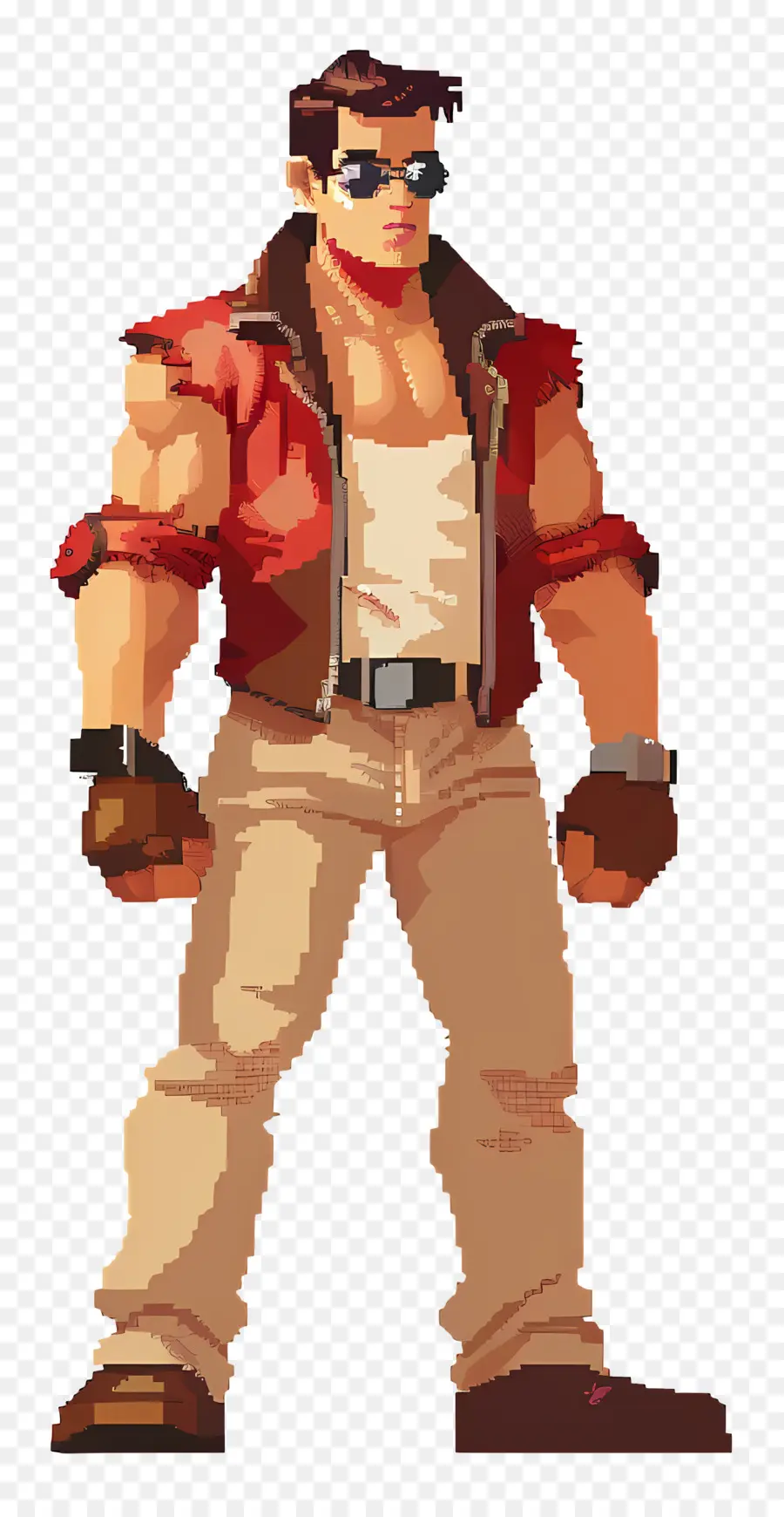 L'homme Pixel，Personnage De Pixel Art PNG