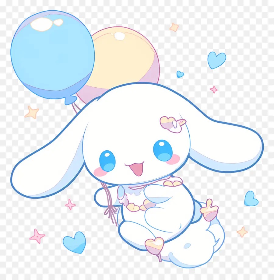 Cannelle Mignonne，Personnage Mignon Avec Des Ballons PNG