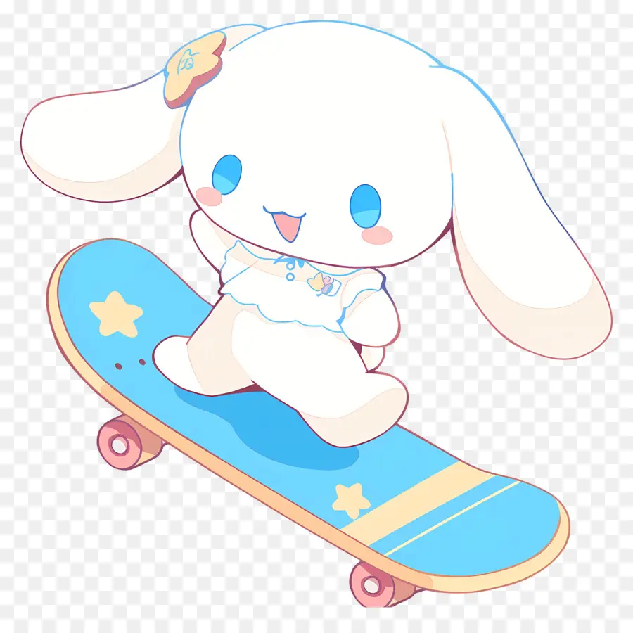 Cannelle Mignonne，Personnage Mignon Sur Skateboard PNG