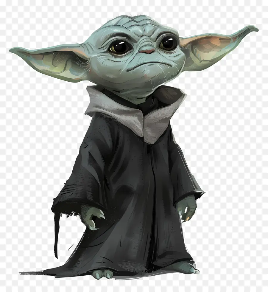 Yoda，Créature Verte En Robe PNG